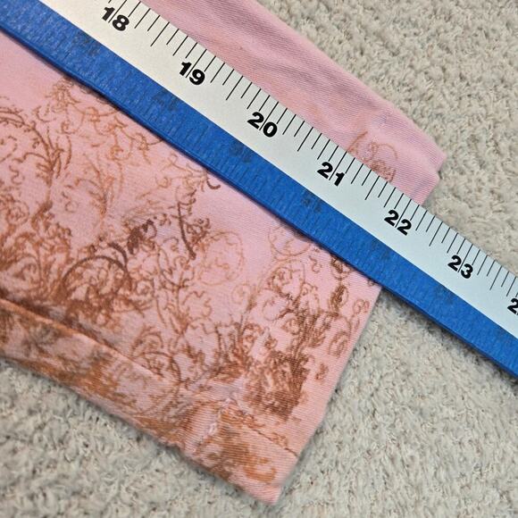 Daniel Benjamin Pink Denim Jacket Floral Print with Sequins Size M Soft Girl - Picture 8 of 12